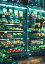 Vegan Futuristic Supermarket